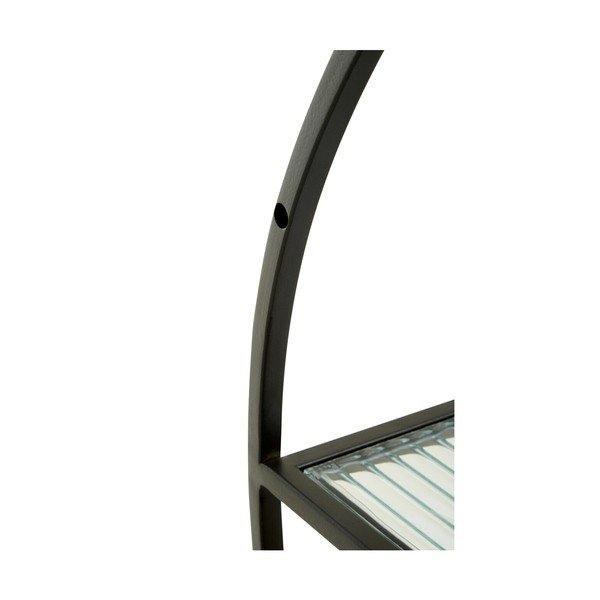 Must/naturaalse värvi astmeline metallriiul 61 cm Mataram - Premier Housewares-image-4