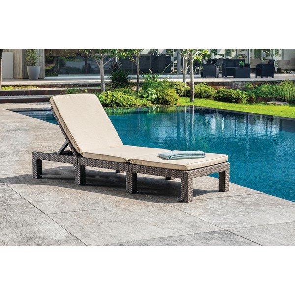 Beež kunstlikust rotangist aia lamamistool Daytona - Keter-image-2