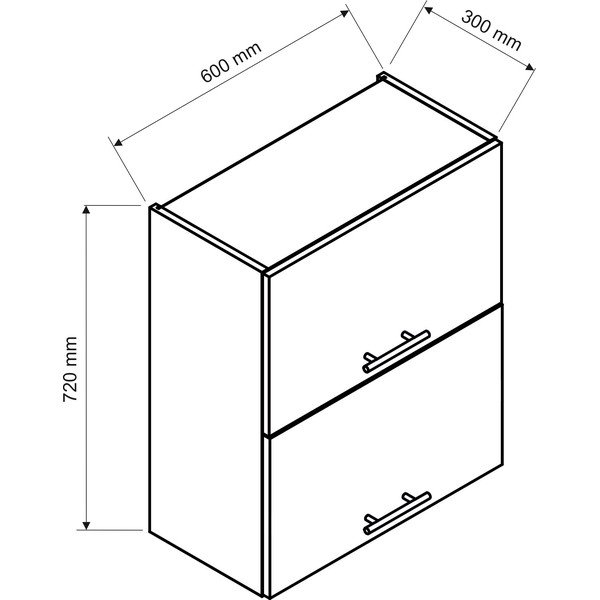 Ülemine köögikapp (laius 60 cm) Kai - STOLKAR-image-2