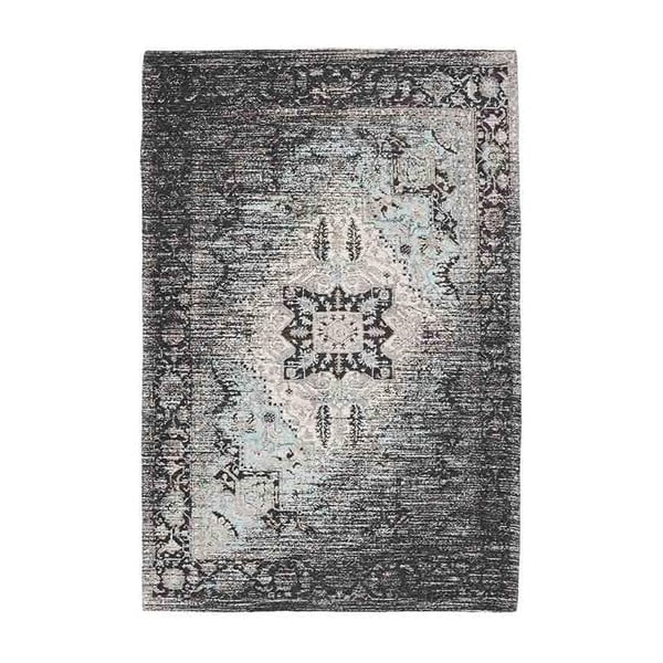 Černomodrý žinylkový koberec InArt Ravena, 70 x 110 cm