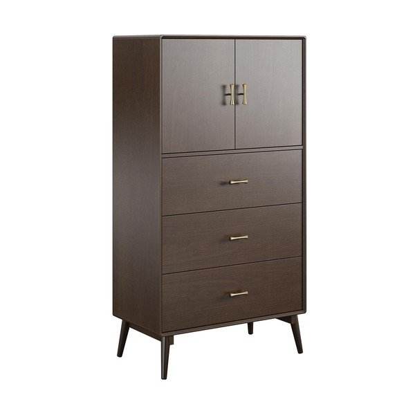 Kõrge pähklipuust kapp 81x152 cm Brittany - Novogratz-image-2