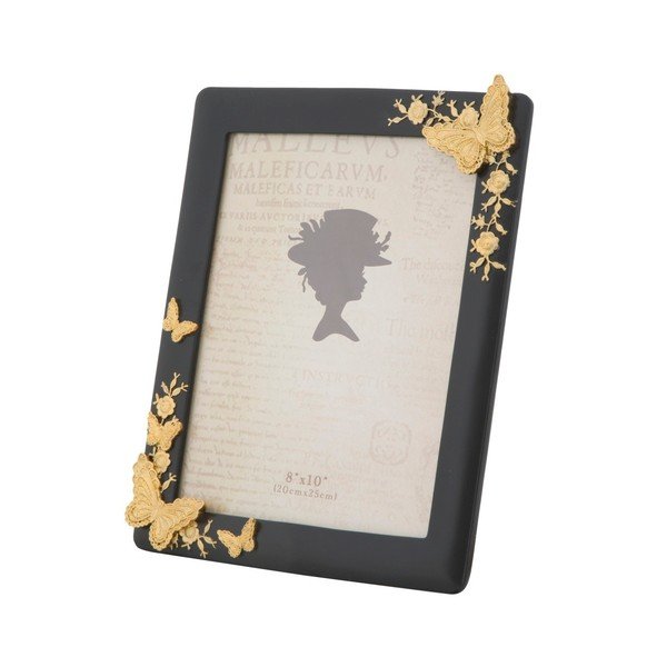 Žlutý fotorámeček v pryskyřicovém rámu Mauro Ferretti Glam, 20 x 25 cm