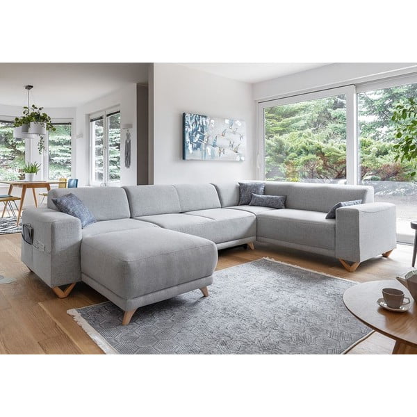 Helehall panipaigaga nurgadiivanvoodi (vasak nurk/"U" kujuline) Classy Sophie – Miuform-image-3