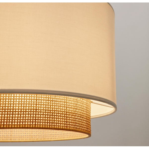 Kangast lambivari valge ja naturaalset värvi ø 40 cm Erna - Kave Home-image-1