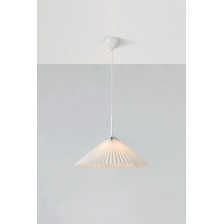 Valge rippvalgusti ø 50 cm Plisado - Markslöjd