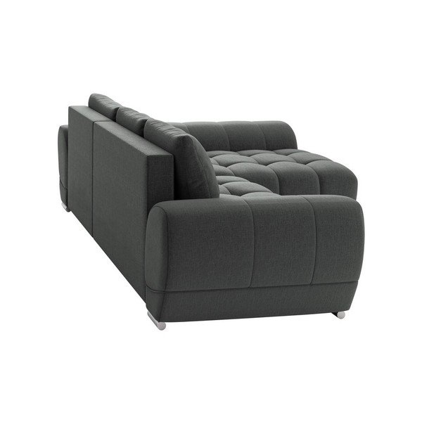 Tmavě šedá rozkládací rohová pohovka Windsor & Co Sofas Cloudlet, pravý roh-image-2