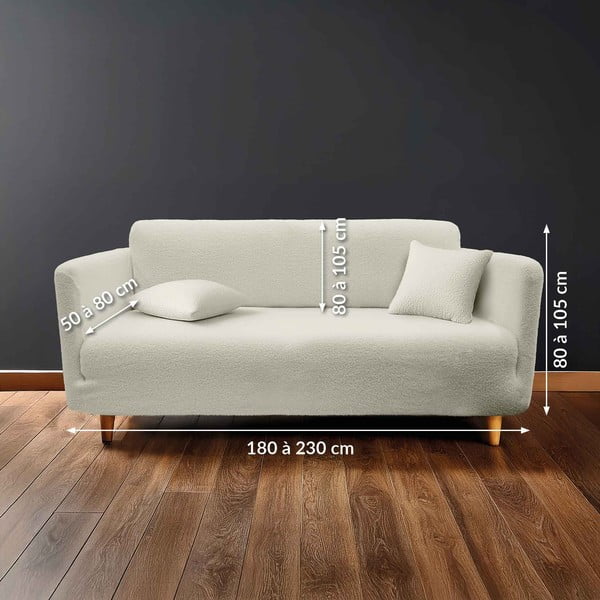 Kreem 3-kohalise diivani kate Laina - douceur d'intérieur-image-2