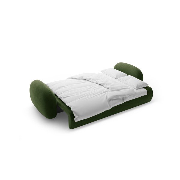  Roheline sametist lahtikäiv hoiuruumiga diivan 262 cm Tonale – Cosmopolitan Design-image-4