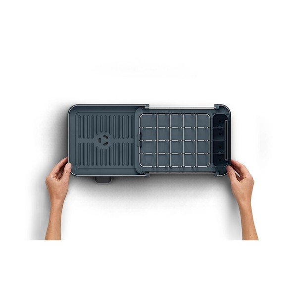 Must reguleeritav plastmassist tilgaalus 31x19 cm Extend Slim Steel - Joseph Joseph-image-4