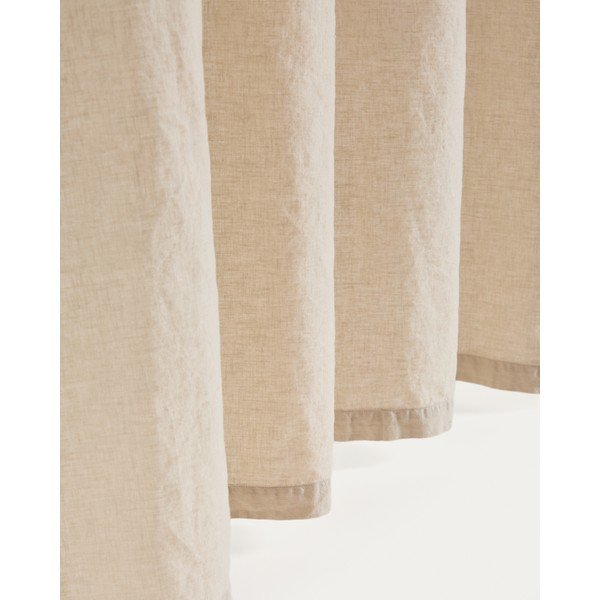 Beež puuvillane kardin 140x270 cm Nolira - Kave Home-image-4