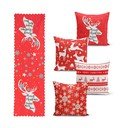 Komplekt 4 jõulupadjakatet ja lauajooksikut Joy - Minimalist Cushion Covers