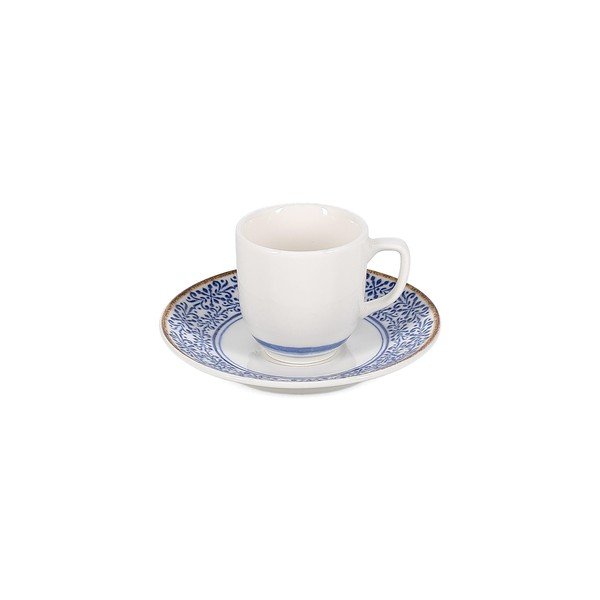 Valge/sinine portselanist cappuccino tass 200 ml Azul - BonBistro-image-3