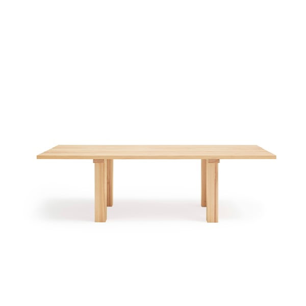 Söögilaud männipuidust lauaplaadiga 100x260 cm Banda - Teulat-image-3