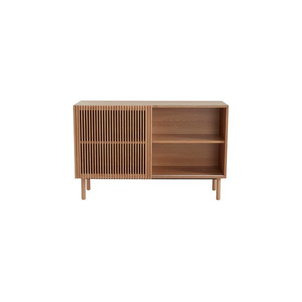Saarepuust kapp lükandustega naturaalses värvitoonis 124x80x45 cm Sion - Jotex