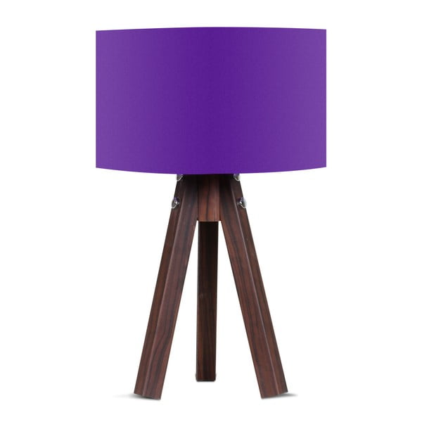 Stolní lampa s fialovým stínítkem Kate Louise Kahve