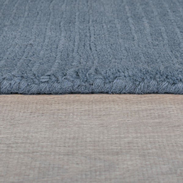 Sinine käsitsi kootud villane vaip 120x170 cm Textured Wool Border - Flair Rugs-image-2