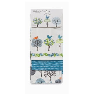 Puuvillased rätikud 3tk komplektis 45x65 cm Forest Birds - Cooksmart ®
