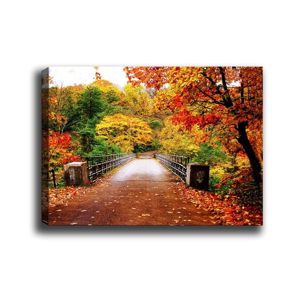 Maal, 70 x 50 cm Autumn Bridge - Tablo Center