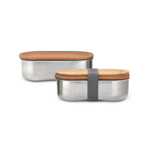 Jagatud suupistekarp 2 tk Bento - Black + Blum-image-2