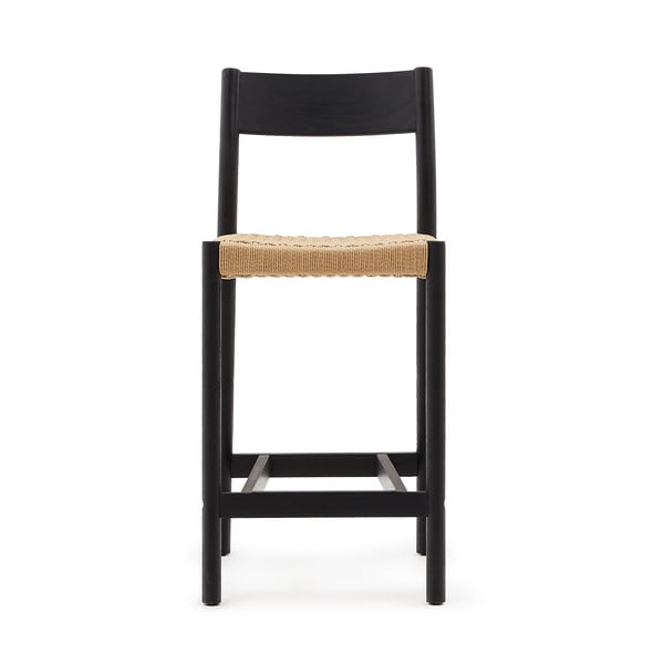 Must tammepuidust baaritool (istme kõrgus 65 cm) Yalia - Kave Home-image-4