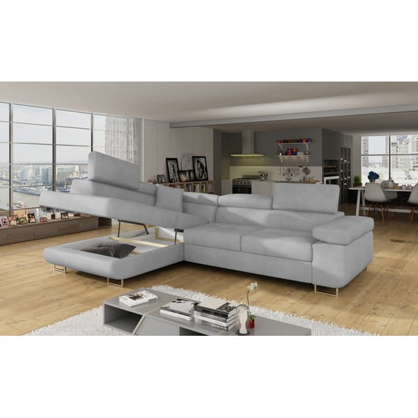 Helehall sametist nurgadiivan, muudetav / koos panipaigaga, vasak nurk Anton – ELTAP-image-4