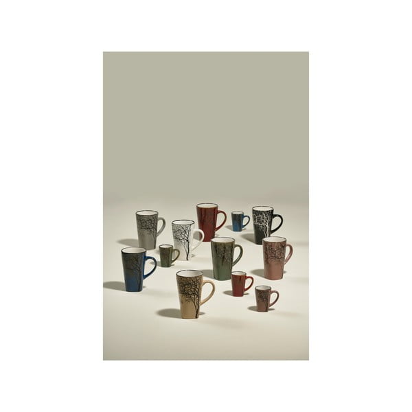 Punane kivikeraamikast kruus 500 ml Hela - Villa Collection-image-1
