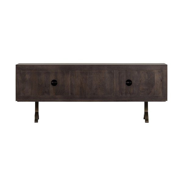 Tumepruunist mangopuidust TV-alus 180x70 cm Draw - WOOOD-image-4