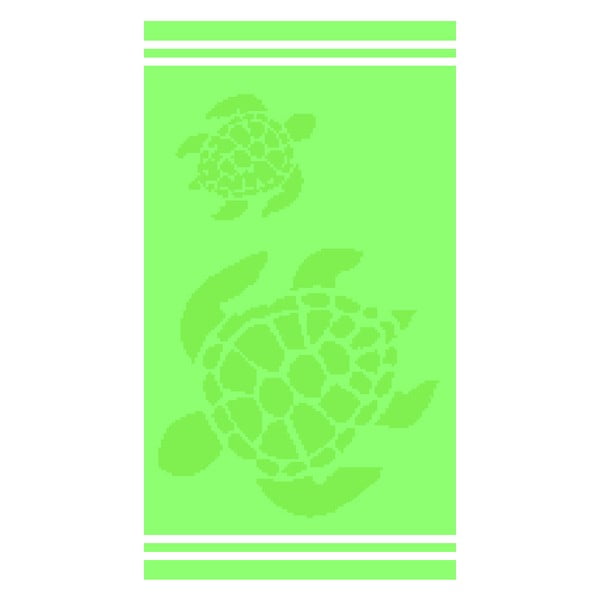 Roheline puuvillane rannarätik 70x140 cm Turtle - B.E.S.
