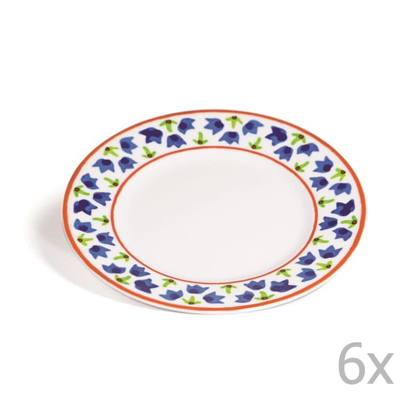 Sada 6 dezertních talířů Toscana Gimignano, 21.5 cm