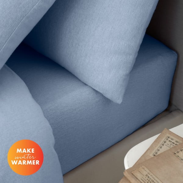 Helesinine flanell-lina 90x190 cm Brushed - Catherine Lansfield-image-3