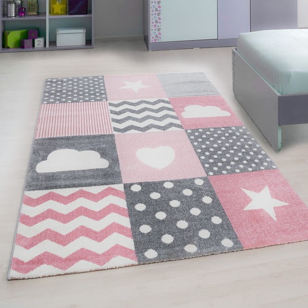 Roosa-hall laste vaip 160x230 cm Kids - Ayyildiz Carpets-image-1