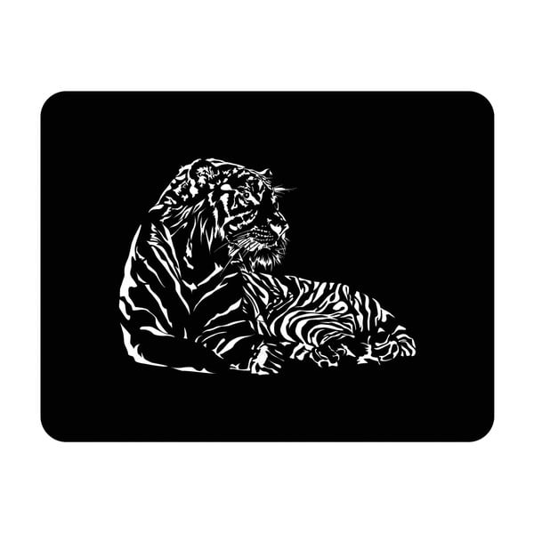 Nástěnná světelná dekorace Tiger, 82 x 67 cm