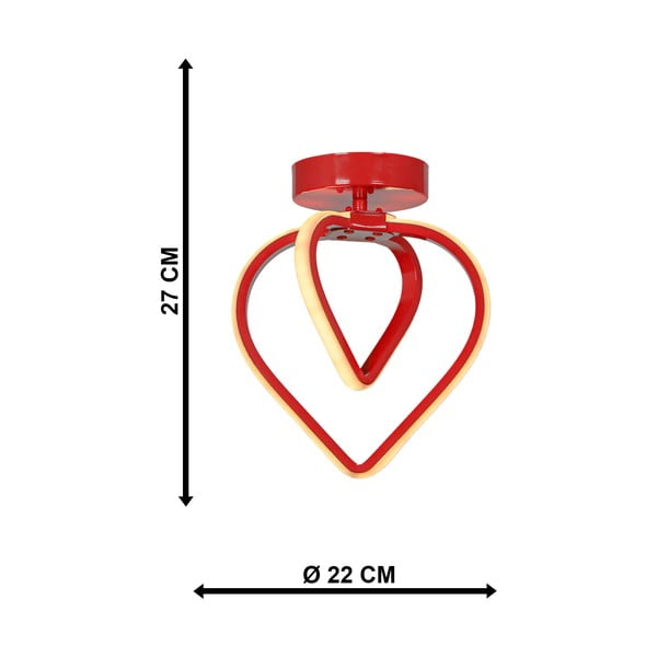 Punane metallist LED laevalgusti Sevinc - Squid Lighting-image-4