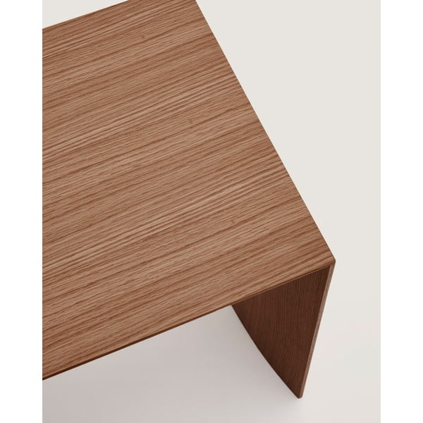 Pähklipuidu spoonist diivanilaud 45x90 cm Litto - Kave Home-image-3