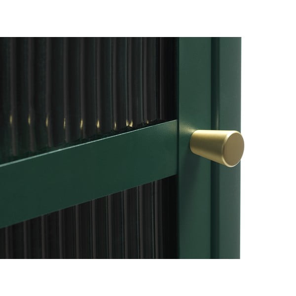 Roheline metallist vitriin Bronco, kõrgus 160 cm - Unique Furniture-image-4