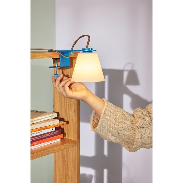 Sinine laualamp klaasist varjuga (kõrgus 23 cm) Lure - Hübsch-image-2