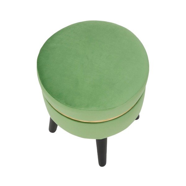 Zelená polstrovaná stolička Mauro Ferretti Paris, ⌀ 35 cm-image-4