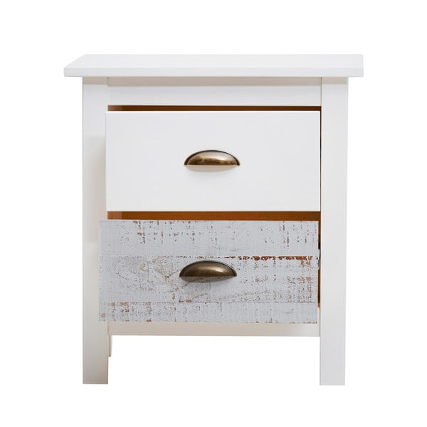Valge ja hall öökapp , 46 x 50 cm Romantica - Marckeric-image-3