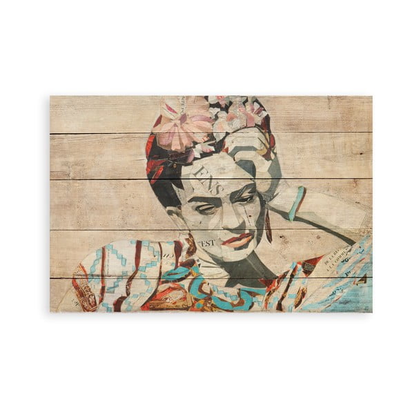 Männipuidust seinamärk, 40 x 60 cm. Collage of Frida - Madre Selva