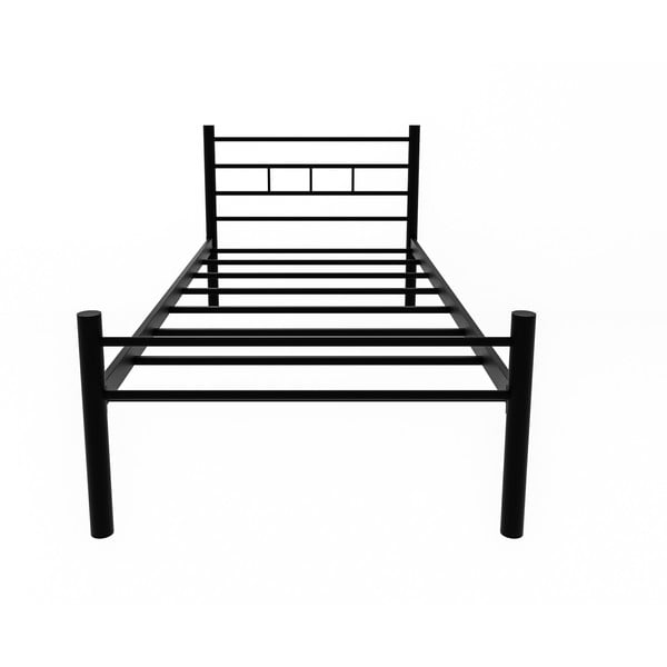 Must metallist üheinimesevoodi koos voodipõhjaga 90x200 cm K70 – Kalune Design-image-2