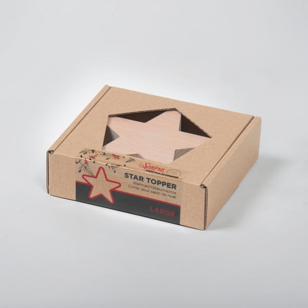 Puidust täht dekoratiivse jõulupuu jaoks Suur - Spira-image-4