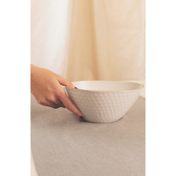 Valge keraamiline kauss 1,5 l Imprints - Villa Altachiara-image-1