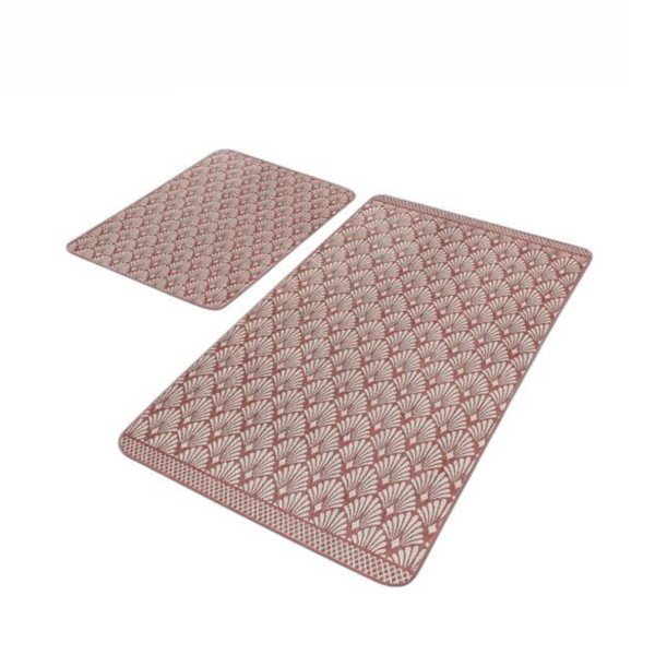 Pruunid sametist vannitoamatid 2tk komplektis 60x100 cm - Mila Home