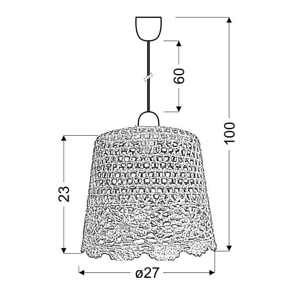 Roosa rippvalgusti Nonna - Candellux Lighting-image-1