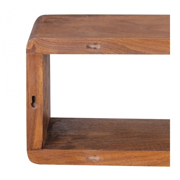 Sada 3 nástěnných polic z masivního sheeshamového dřeva Skyport BOHA-image-1