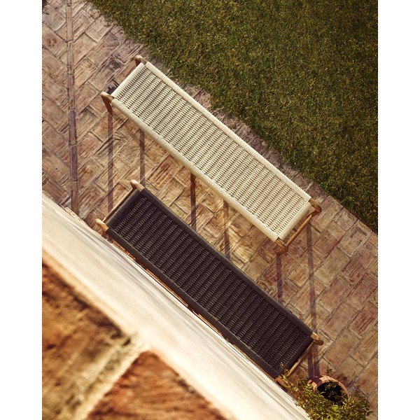 Beež/naturaalsest puidust aiapink Alipa - Kave Home-image-3