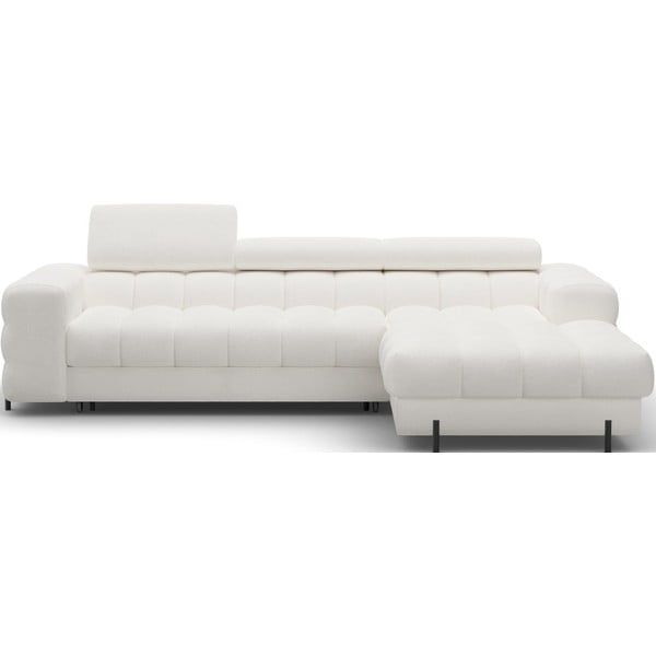 Kreem buklee-kangast lahtikäiv/sahtliga nurgadiivan (parem nurk/lamamisosaga) Felro – ELTAP