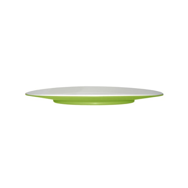 Zelený dezertní talíř Entity, 21 cm