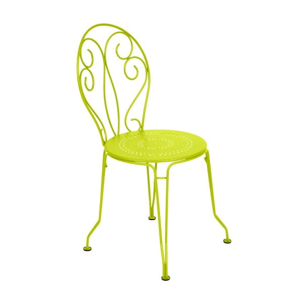 Limetkově zelená kovová židle Fermob Montmartre