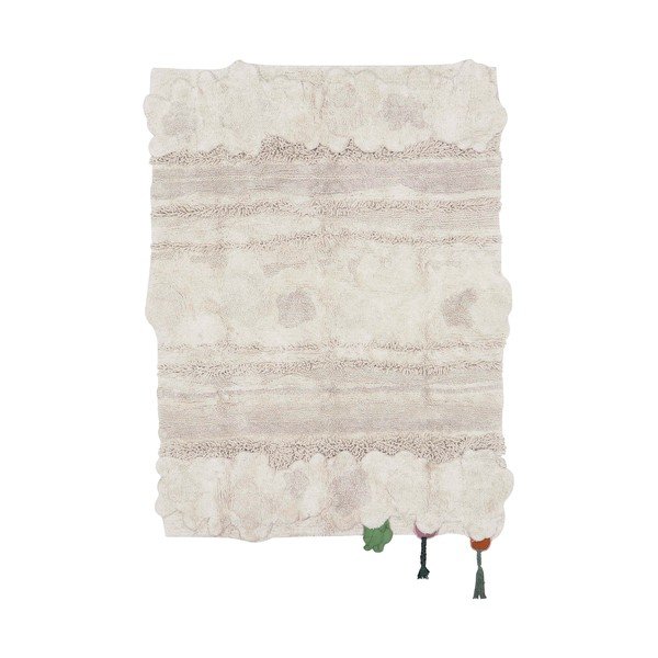 Kreem puuvillane laste mänguvaip 120x160 cm Veggie Garden - Lorena Canals-image-3